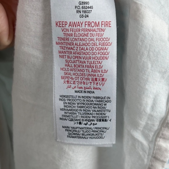 Mini Boden Dress 7-8 Embroidered Floral Cross Back Cotton Stripe Preppy Beach - Picture 11 of 13